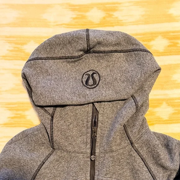 Lululemon Scuba Hoodie II in Heathered Speckled Black Size 4 - Picture 9 of 13